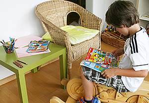 Lesen im Wartezimmer